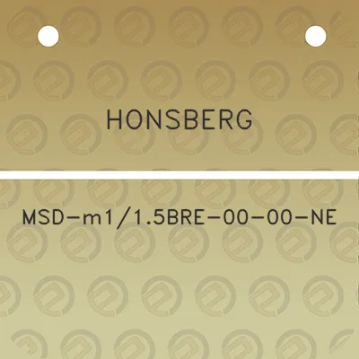 honsberg-msd-m115bre-00-00-ne