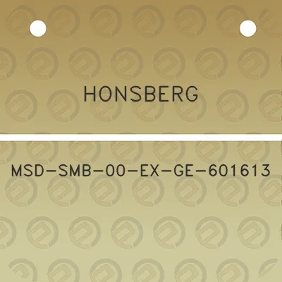 honsberg-msd-smb-00-ex-ge-601613