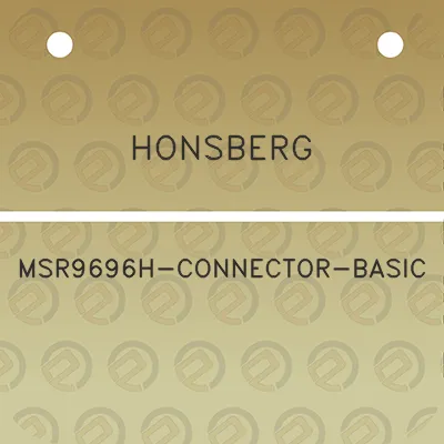 honsberg-msr9696h-connector-basic