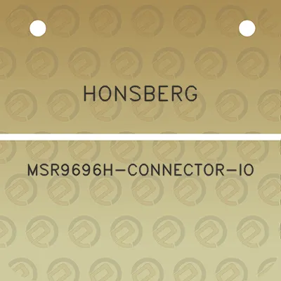 honsberg-msr9696h-connector-io