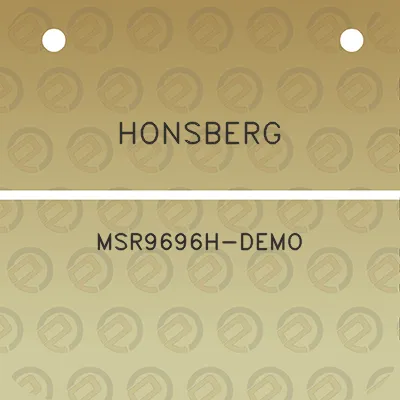 honsberg-msr9696h-demo