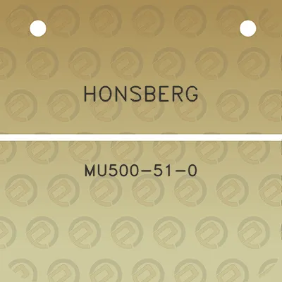 honsberg-mu500-51-0