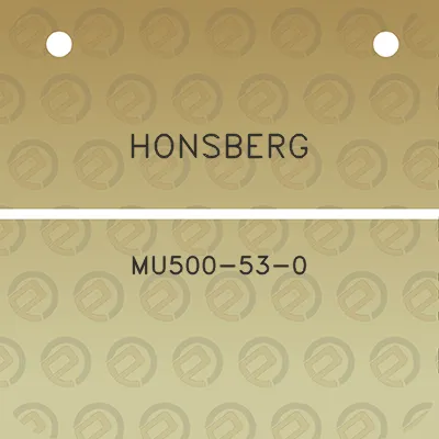 honsberg-mu500-53-0