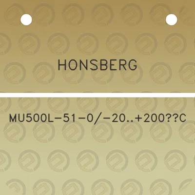 honsberg-mu500l-51-0-20200c