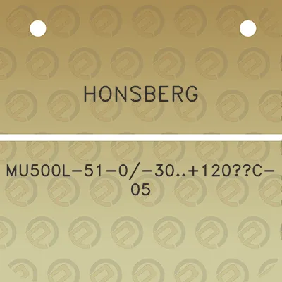 honsberg-mu500l-51-0-30120c-05