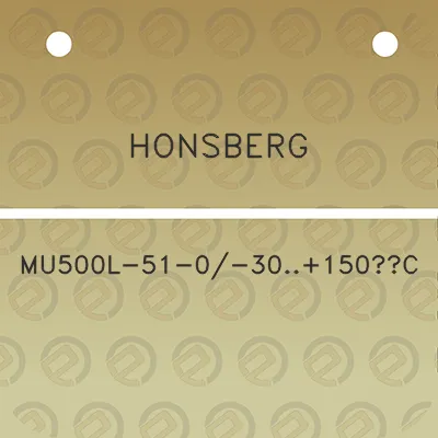 honsberg-mu500l-51-0-30150c