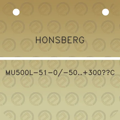 honsberg-mu500l-51-0-50300c