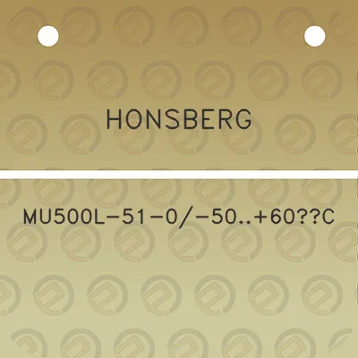 honsberg-mu500l-51-0-5060c