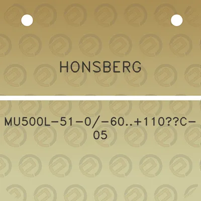 honsberg-mu500l-51-0-60110c-05