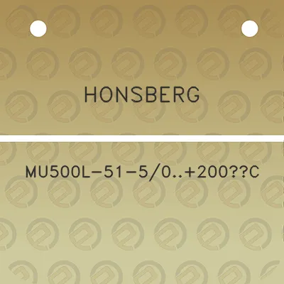 honsberg-mu500l-51-50200c