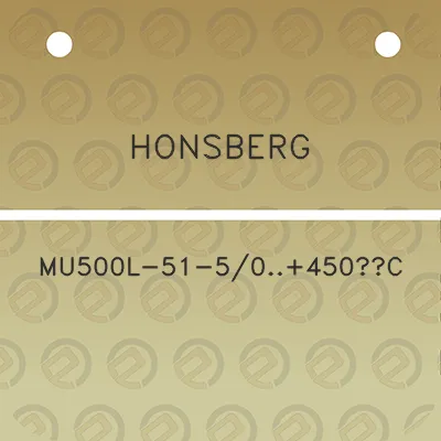 honsberg-mu500l-51-50450c