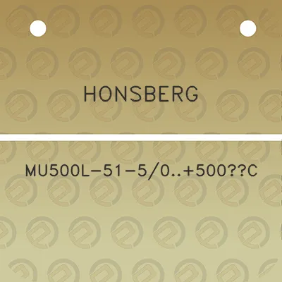 honsberg-mu500l-51-50500c