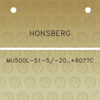 honsberg-mu500l-51-5-2080c