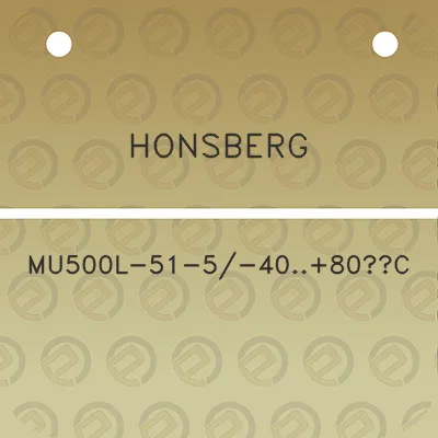 honsberg-mu500l-51-5-4080c