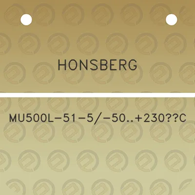 honsberg-mu500l-51-5-50230c