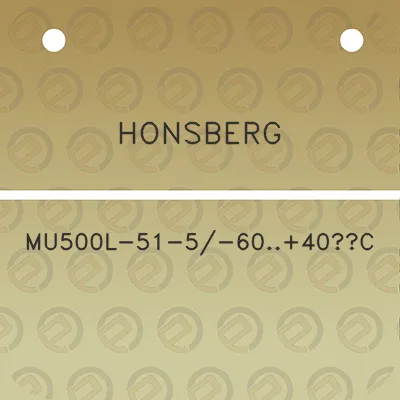 honsberg-mu500l-51-5-6040c