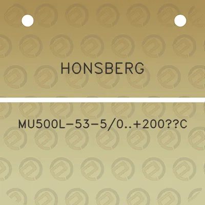 honsberg-mu500l-53-50200c