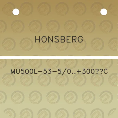 honsberg-mu500l-53-50300c