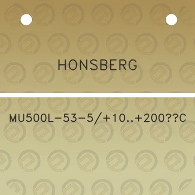 honsberg-mu500l-53-510200c