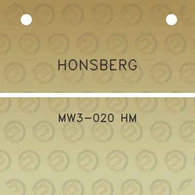 honsberg-mw3-020-hm