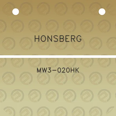 honsberg-mw3-020hk