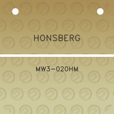 honsberg-mw3-020hm