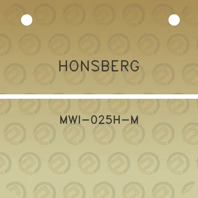 honsberg-mwi-025h-m