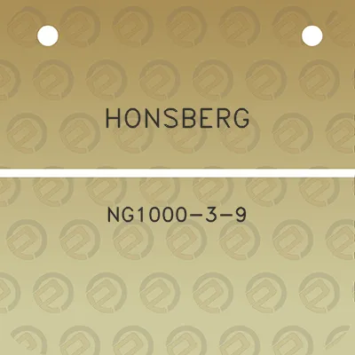 honsberg-ng1000-3-9