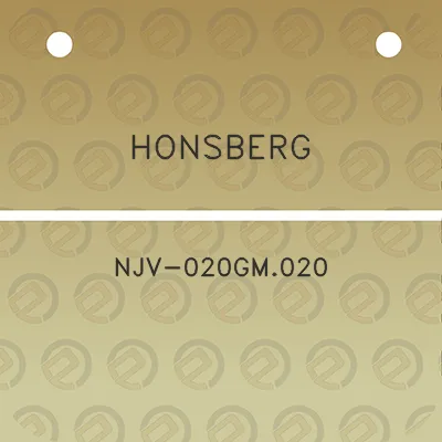 honsberg-njv-020gm020