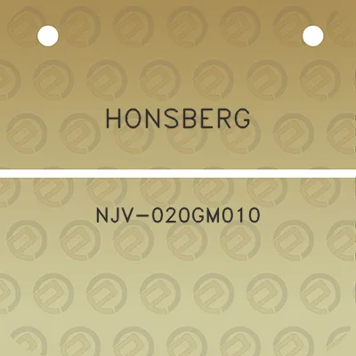 honsberg-njv-020gm010