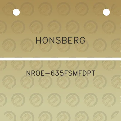 honsberg-nroe-635fsmfdpt