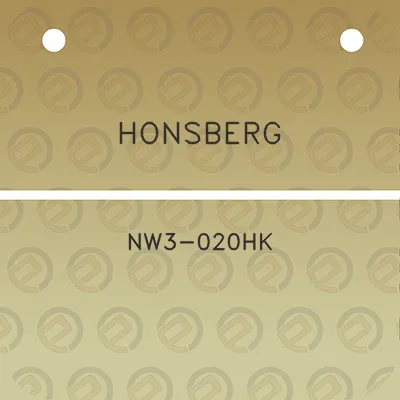 honsberg-nw3-020hk