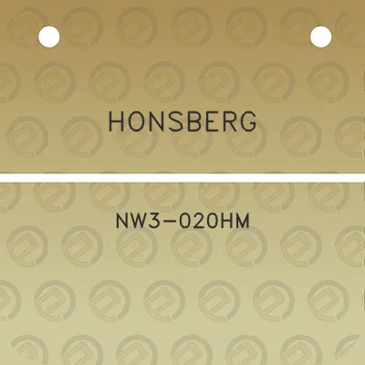 honsberg-nw3-020hm