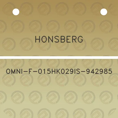 honsberg-omni-f-015hk029is-942985