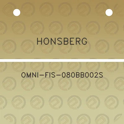 honsberg-omni-fis-080bb002s