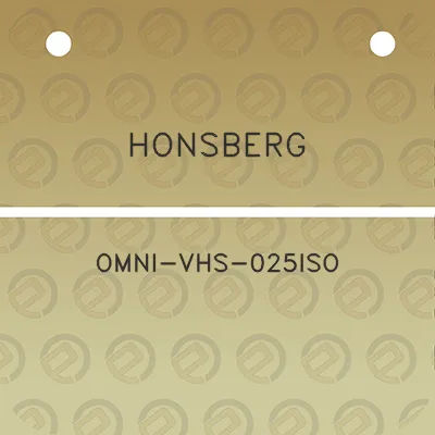 honsberg-omni-vhs-025iso