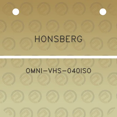 honsberg-omni-vhs-040iso