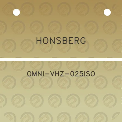 honsberg-omni-vhz-025iso