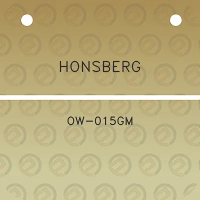 honsberg-ow-015gm