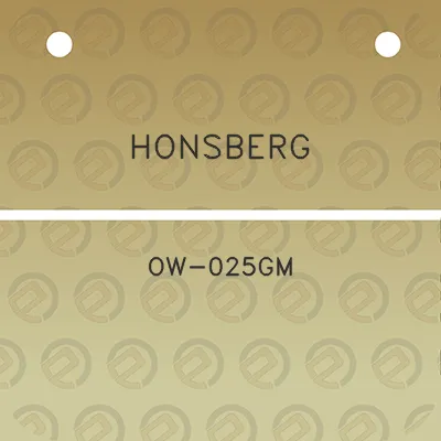 honsberg-ow-025gm