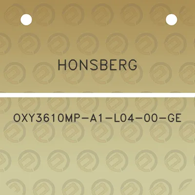 honsberg-oxy3610mp-a1-l04-00-ge