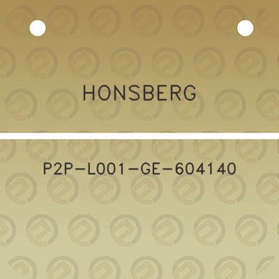 honsberg-p2p-l001-ge-604140