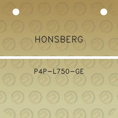 honsberg-p4p-l750-ge