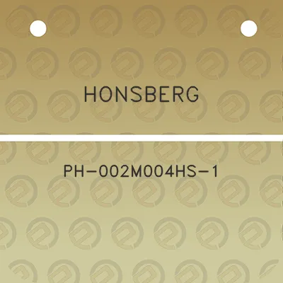 honsberg-ph-002m004hs-1