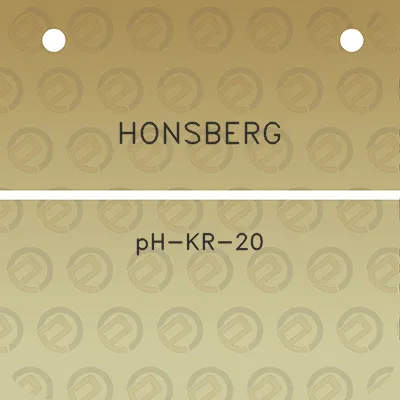 honsberg-ph-kr-20