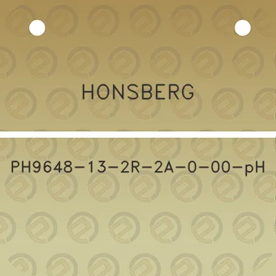 honsberg-ph9648-13-2r-2a-0-00-ph