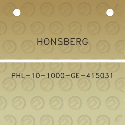 honsberg-phl-10-1000-ge-415031