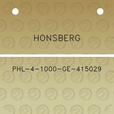 honsberg-phl-4-1000-ge-415029