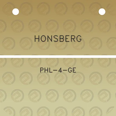 honsberg-phl-4-ge