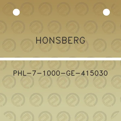 honsberg-phl-7-1000-ge-415030